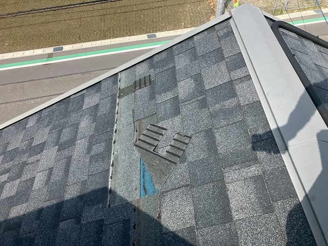 アスファルトシングルのめくれ